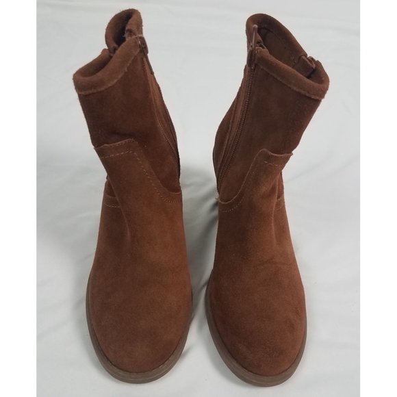 Carlos By Carlos Santana Women's Sz. 5.5 Brown Suede Wedges Booties - Picture 2 of 10
